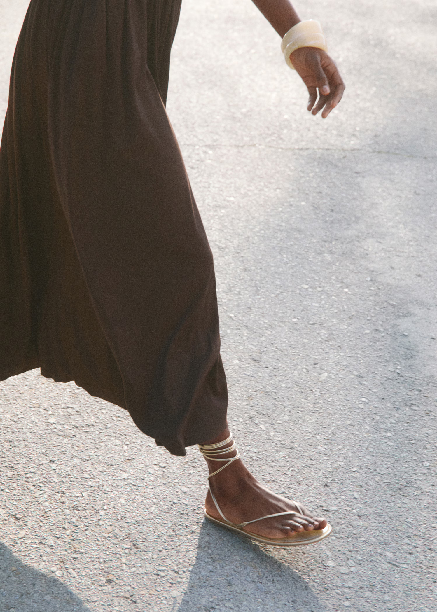 Strips sandals - Women | MANGO United Kingdom | MANGO (UK)