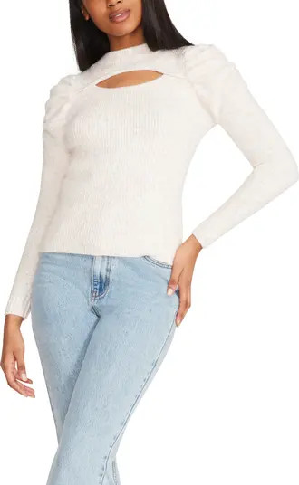 Pastel You By Ribbed Cutout Sweater | Nordstrom