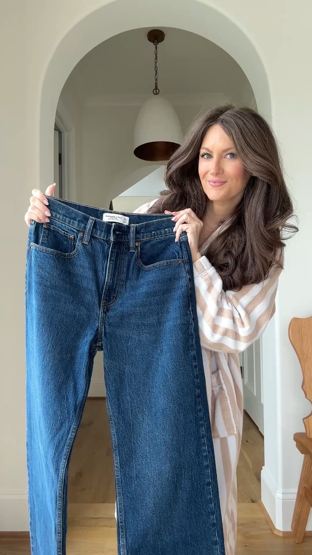 #AbercrombiePartner @abercrombie is having a HUGE denim sale - 25-40% off all jeans* and 20% off almost everything else!** You can even use code DENIMAF for an additional 15% off stackable discount code!!*** This video shows three of my favorite pairs of denim - I listed the items below! In all of them I sized up one size for pregnancy.

First pair: High Rise 90s Relaxed Jean in "dark wash"
Second pair: Low Rise Ultra Loose Jean in "medium tinted"
Third pair: Low Rise Ultra Loose Jean in "light wash"

*Offer valid in stores and online 1/29/2026-2/2/2026 in US/CA. Excludes clearance. Online price reflects discount. 
**Offer valid in stores and online 1/29/2026-2/2/2026 in US/CA. Exclusions apply as indicated. Online price reflects discount.
***Use code DENIMAF to get an additional 15% off almost everything in stores and online at checkout from 1/29/26-2/2/26 in US/CA. Exclusions apply. See details online

#LTKgrwm #LTKootd #LTKBump