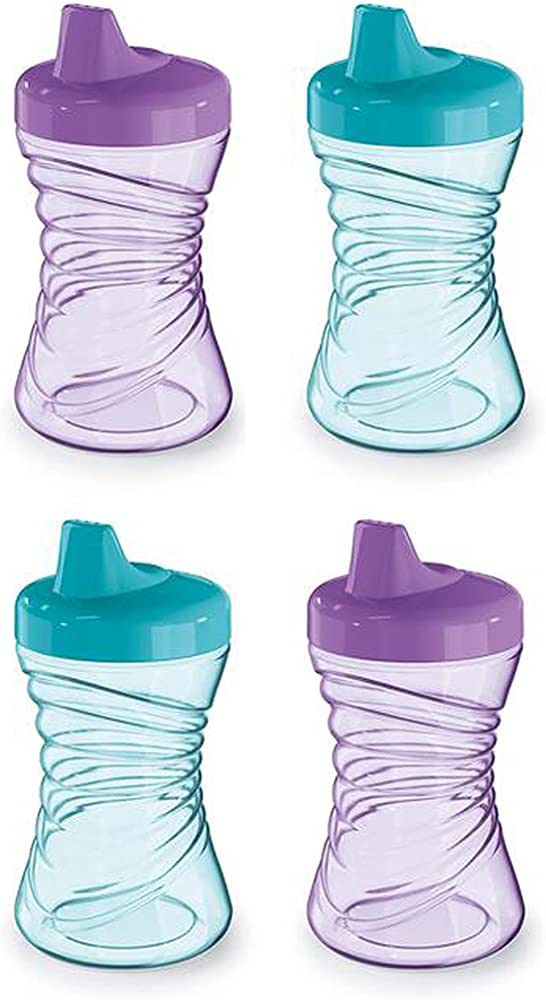 NUK Fun Grips Hard Spout Sippy Cup, 10 oz. | Easy to Hold Toddler Cup, 4pk | Amazon (US)
