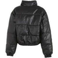 Urban Bliss Black Leather-Look Puffer Coat New Look | New Look (UK)