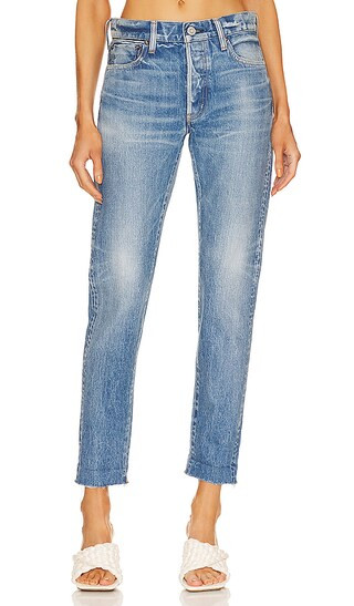 Oakfield Tapered Mid Rise in Light Blue | Revolve Clothing (Global)