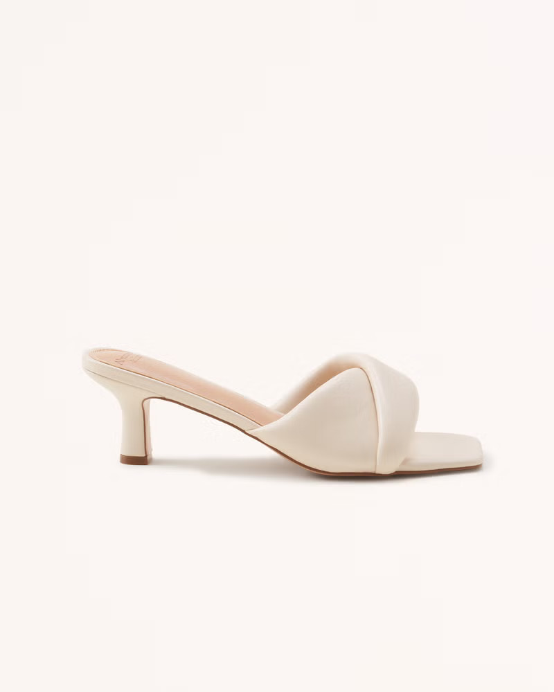 Women's Puffy Twist Heels | Women's Shoes | Abercrombie.com | Abercrombie & Fitch (US)