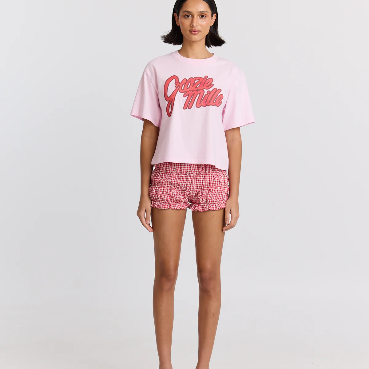 Grazie Mille Boxy Crop Tee | Maku the Label