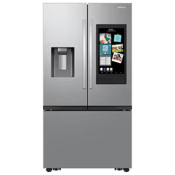 Samsung Counter-Depth Mega Capacity 25-Cu. Feet 3 -Door Smart Compatible French Door Refrigerator... | Lowe's