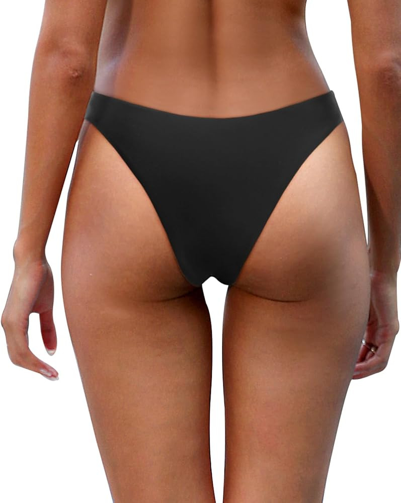Aqua Eve Parte inferior de bikini atrevida para mujer, parte inferior de traje de baño brasileñ... | Amazon (US)