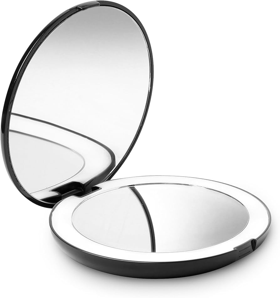 Fancii LED Lighted Travel Makeup Mirror, 1x/10x Magnification - Daylight LED, Compact, Portable, ... | Amazon (US)