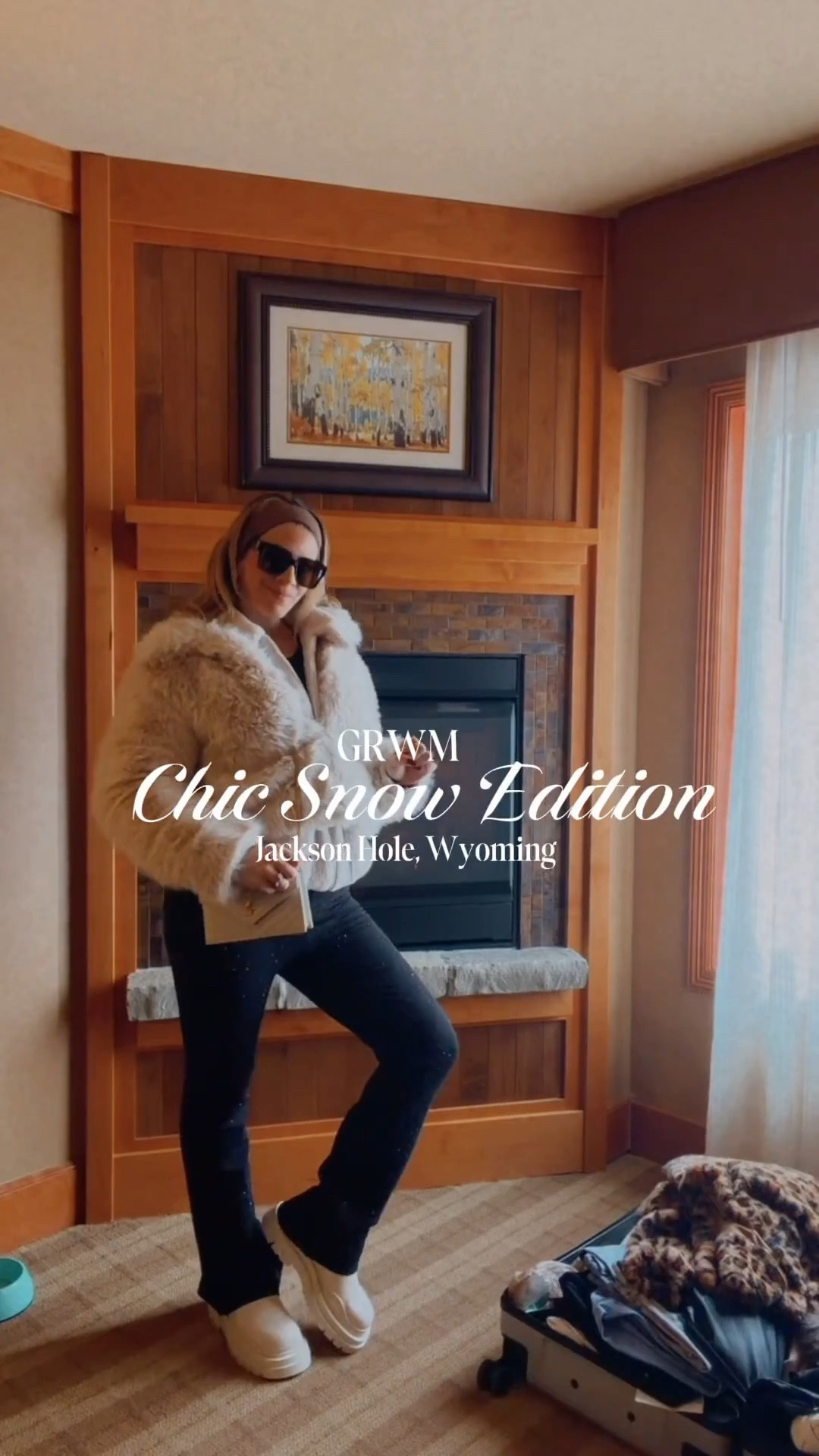 Come get ready with me for a winter day trip to the snow ❄️ a chic and elevated outfit idea for any winter snow getaway that’s timeless and giving wealthy stylish look. 

If I was traveling St. Mortiz, Dolomites, the French alps, vail, aspen, Colorado, NYC, Italy or Switzerland — I’d be wearing the same thing but on this trip we are visiting Jackson hole, Wyoming — americas country side, cowboy land and luxury chic ski town 

Make it chic but smartly warm using high quality fabrics. 

Wool socks and leggings as a base, bottega calfskin leather cream boots, with sparkle black pant, cream beige faux fur coat chic with undertone, brown headband, YSL sunglasses and the perfect cross body Saint Laurent cream handbag that matches all winter outfits. Style

#bottega #wool #calfskin #ysl #saintlaurent #revolve #headband #luxuryoutfit #fauxfur #winteroutfits #winterlook #skiresort #chic #elegant #weather #luxury  #boots #stmoritz #dolomites #designer #jackson #wyoming #aspen #vail #thealps 

#LTKSeasonal #LTKgrwm #LTKTravel