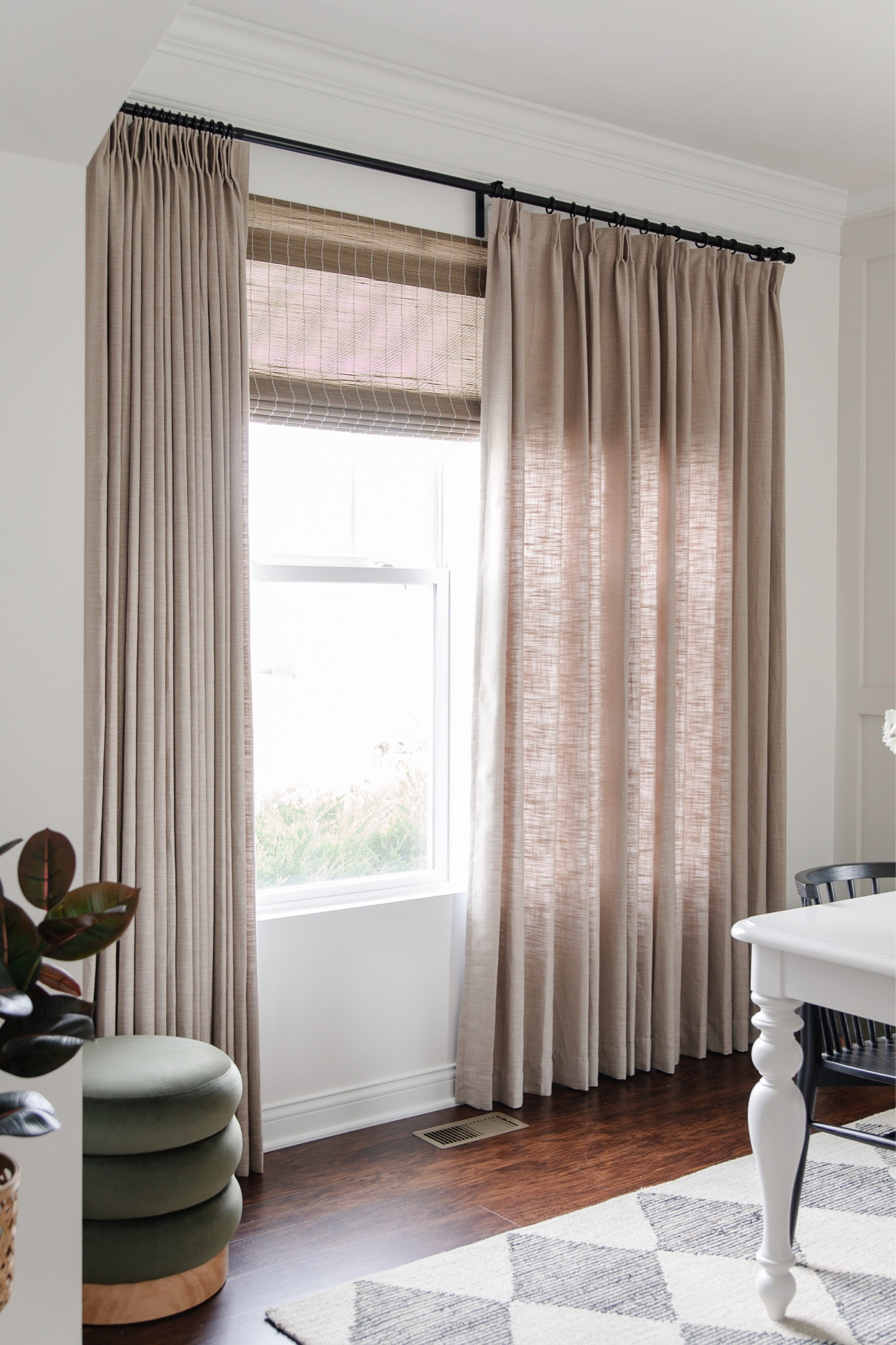 Liz polyester linen drapes by twopages curtains ✨

These faux linen curtains look elegant and high end, without the designer price tag! I purchased the unlined version for our living room two years ago, and recently added the lined version to our dining room. Here are the details:

Color: Grey Beige 1908-6
Header Style: Pinch Pleat
Single Panel Width: 84 in
Single Panel Length: 96 in
Lining: Room Darkening 140 gsm
No memory shaping

Message me on Instagram with any questions! 💌

#LTKsalealert #LTKFind #LTKhome