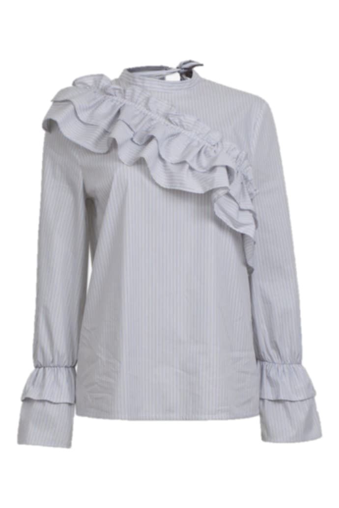 Baum und Pferdgarten Moya Crisp Shirt In Blue And White - Trouva | Trouva (Global)