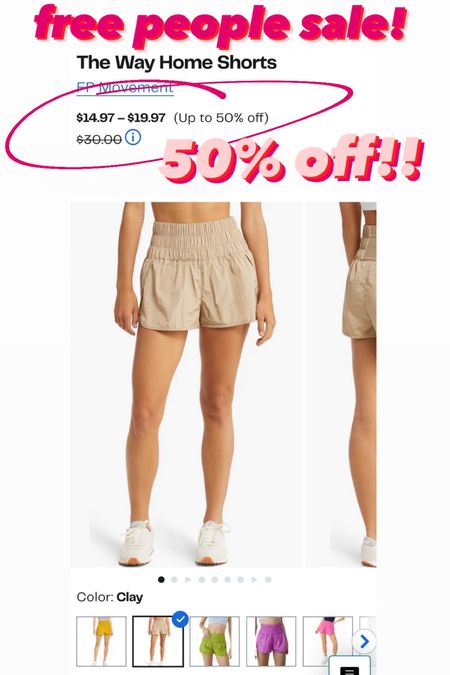 Huge sale on the free people today! Including high waisted leggings, way home workout shorts, sports bras, jumpsuits and more! 50% all sizes and so many fun colors! Love the pink shorts for spring 💕

#LTKfitness #LTKsalealert #LTKstyletip