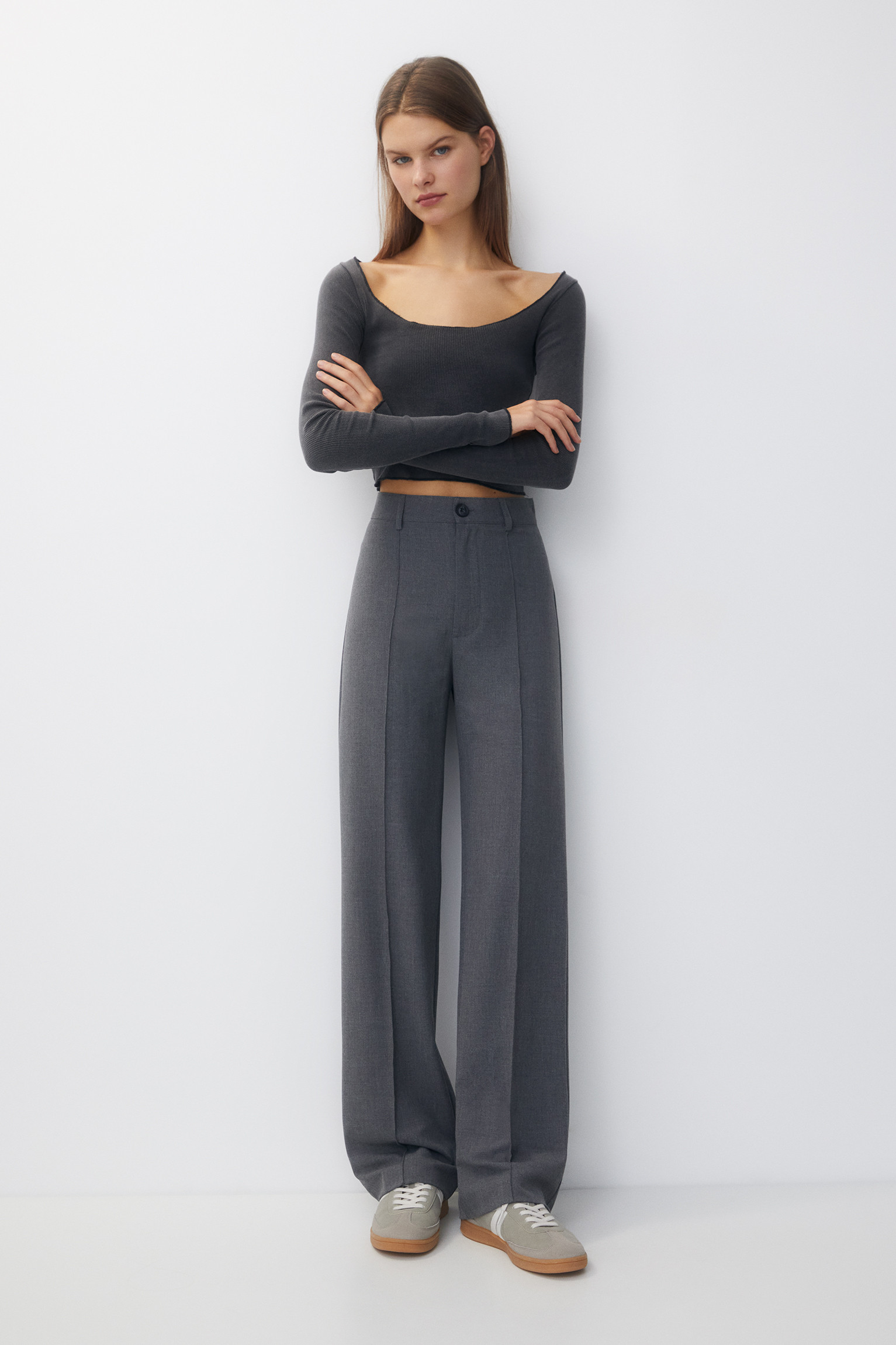 Pantalon habillé nervure | PULL and BEAR FR