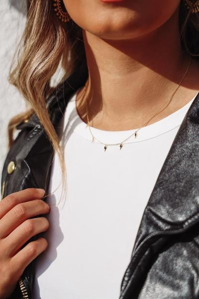 Striking Out Necklace - Gold | Hazel and Olive