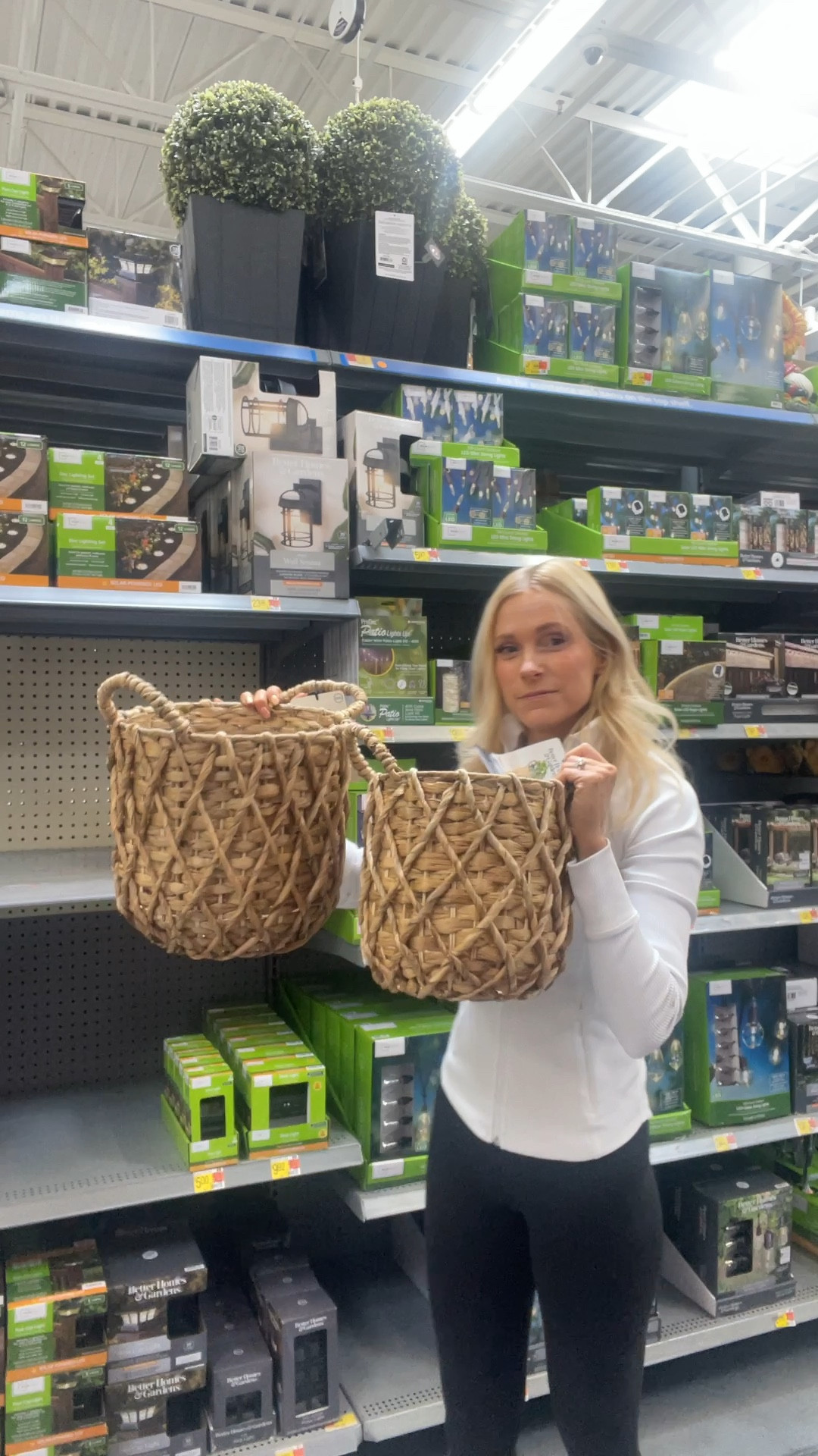 Baskets for 2023! These have plastic liners to use indoors or you can take them out for drainage outside. 😍
