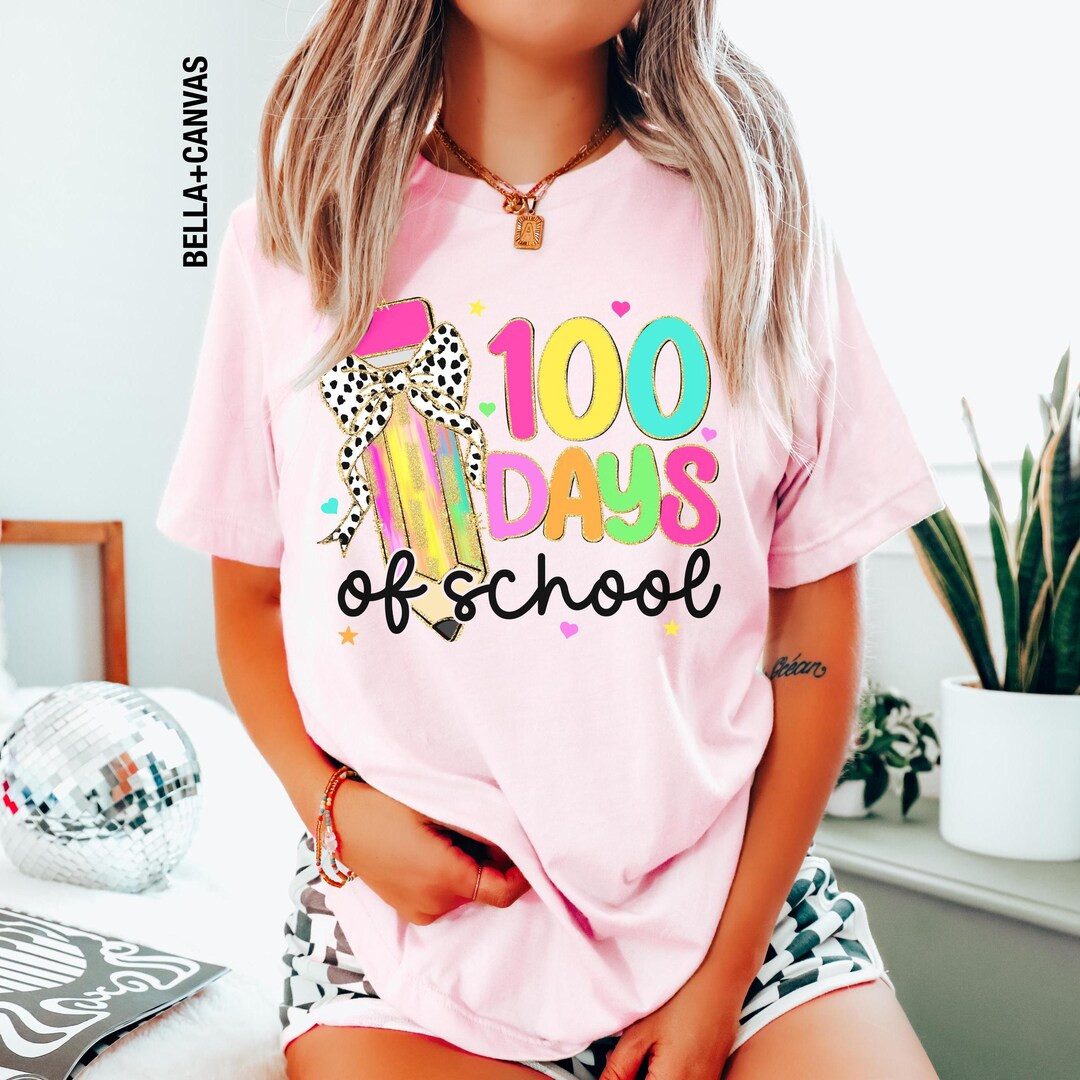 100 Days of School Shirt, Teacher Shirt, Gift for Teacher, 100th Day Teacher Shirts, Teacher Appr... | Etsy (US)