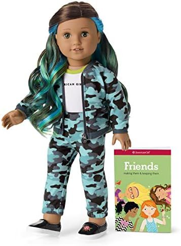 American Girl Truly Me 18-inch Doll #89 with Hazel Eyes, Wavy Dark Brown Hair with Blue & Green H... | Amazon (US)