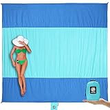 WEKAPO Beach Blanket Sandproof Waterproof, Extra Large Beach Mat, Oversized & Compact Sand Free, ... | Amazon (US)