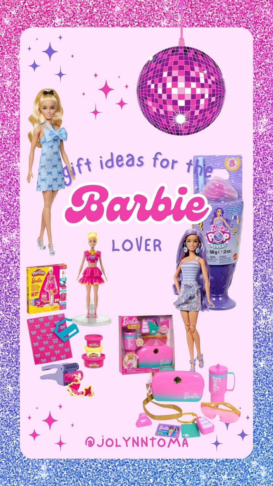 Cute ideas for the Barbie lover! I wish they had that blue dress in my size! 🤣