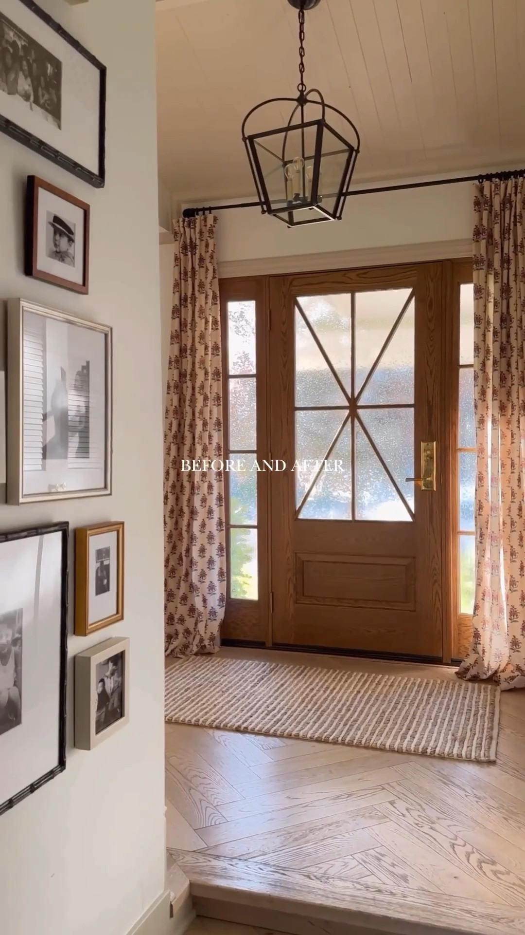 Front door transformation ✨
Details: Door style is 37504 with custom starburst design. Wood species is White Oak and has privacy glass, sea spray.

#LTKHome #LTKstorytime