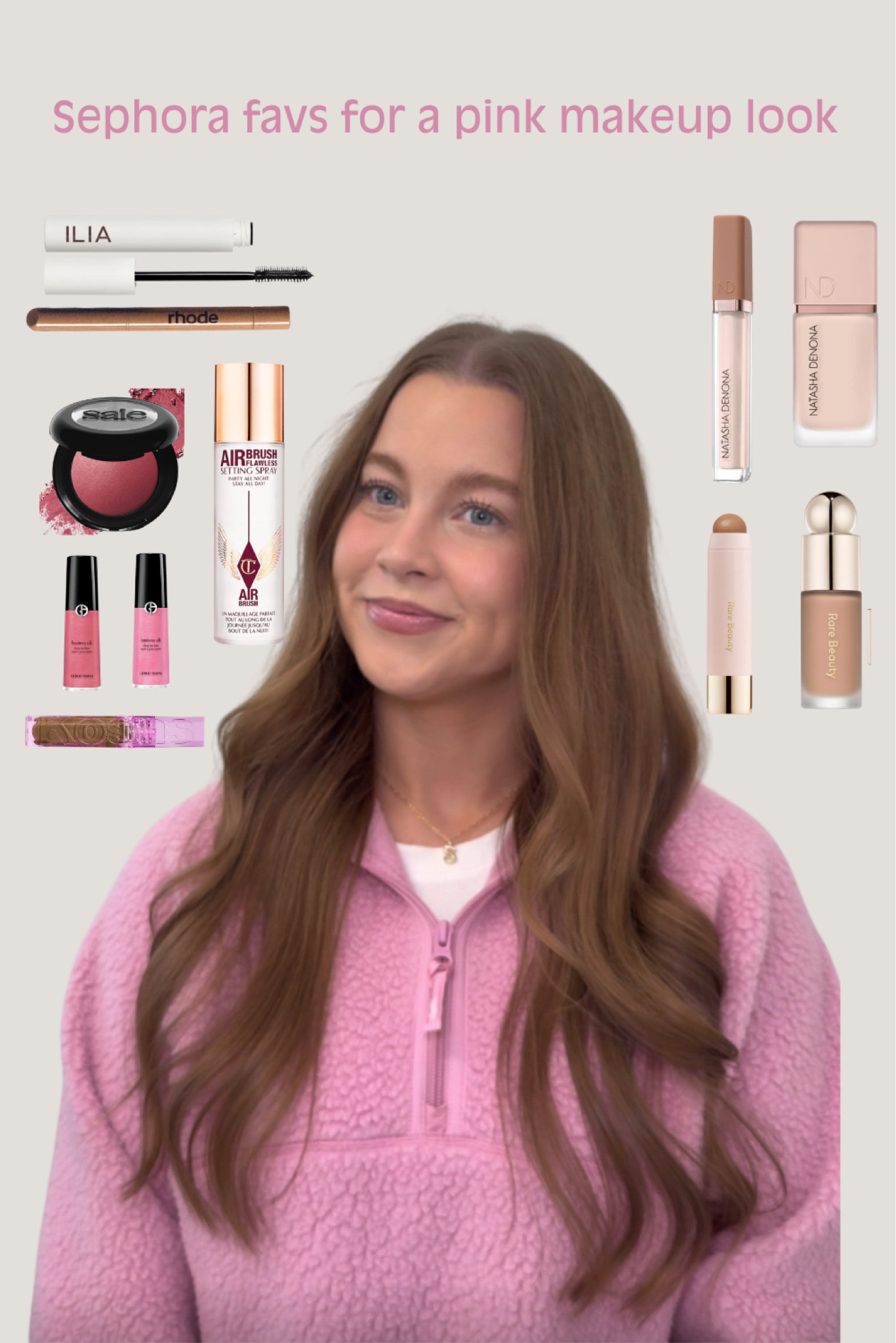 Sephora sale: use code “everything”
Saie blush- Grazie
Foundation shade N2
Concealer shade N1
Lip liner shade “lift”
Kosas brow gel “soft brown”
Rare beauty bronzer “happy sol”
Rare contour “mellow”

Thanks so much for supporting🫶🏼


#LTKGiftGuide #LTKHoliday #LTKSeasonal