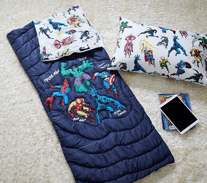 Marvel Heroes Sleeping Bag | Pottery Barn Kids | Pottery Barn Kids