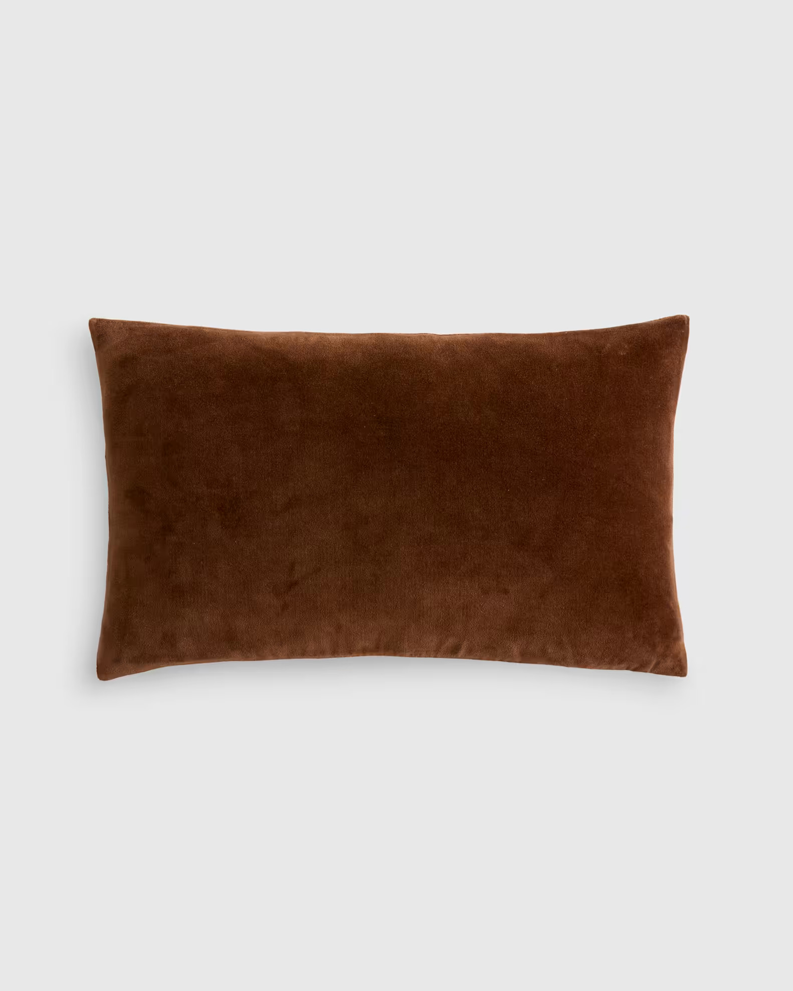 Classic Cotton Velvet Pillow Cover in Chestnut | Quince