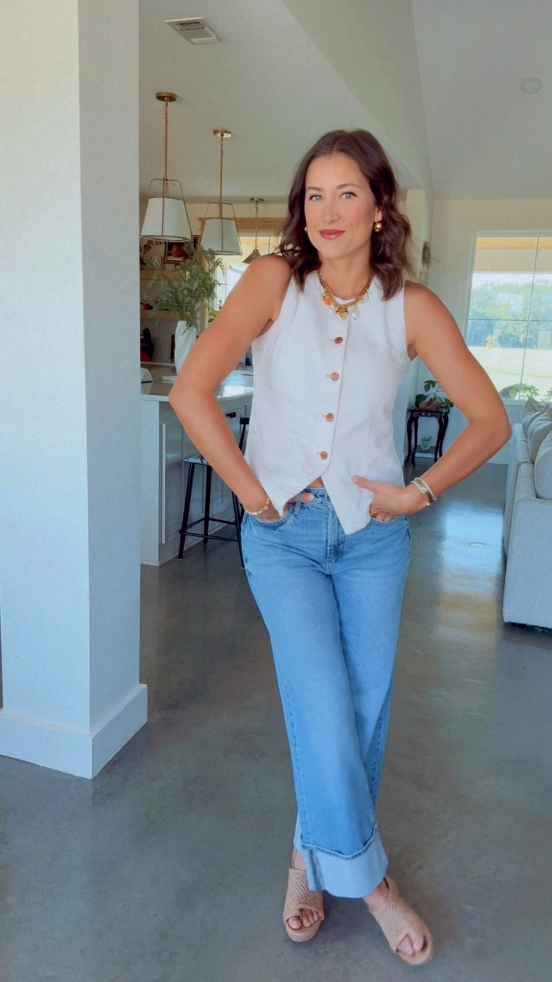 Shop my fit!! Charm necklace made by me !!