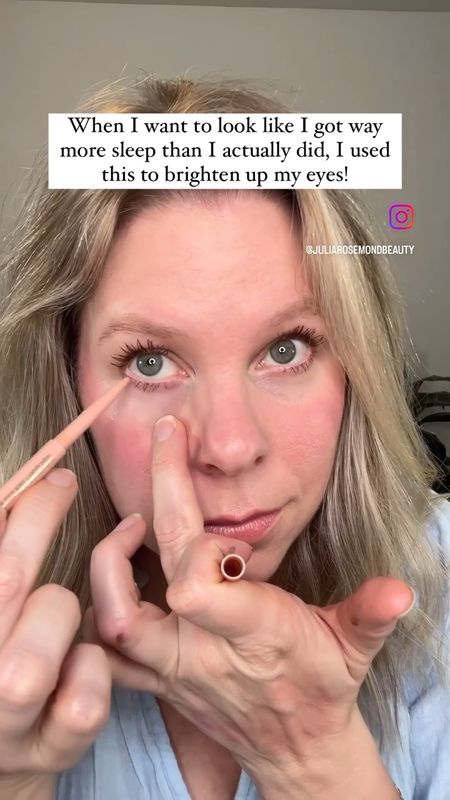 For an instant pick me up, try applying nude eyeliner to your waterline. This is going to instantly brighten up your eyes and give you the illusion that you had lots of sleep 😉

Follow for more everyday makeup and share this with a friend ☺️

Using @tartecosmetics fake awake eyeliner. 

#everydaymakeup #everydaymakeuplook #simplemakeup #makeupformatureskin #minimaleffortmakeup

#LTKxSephora #LTKover40 #LTKbeauty