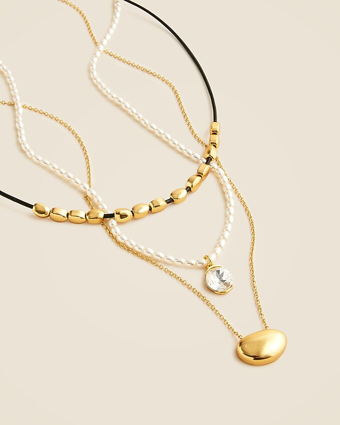 Beaded pendant necklaces set-of-three | J. Crew US