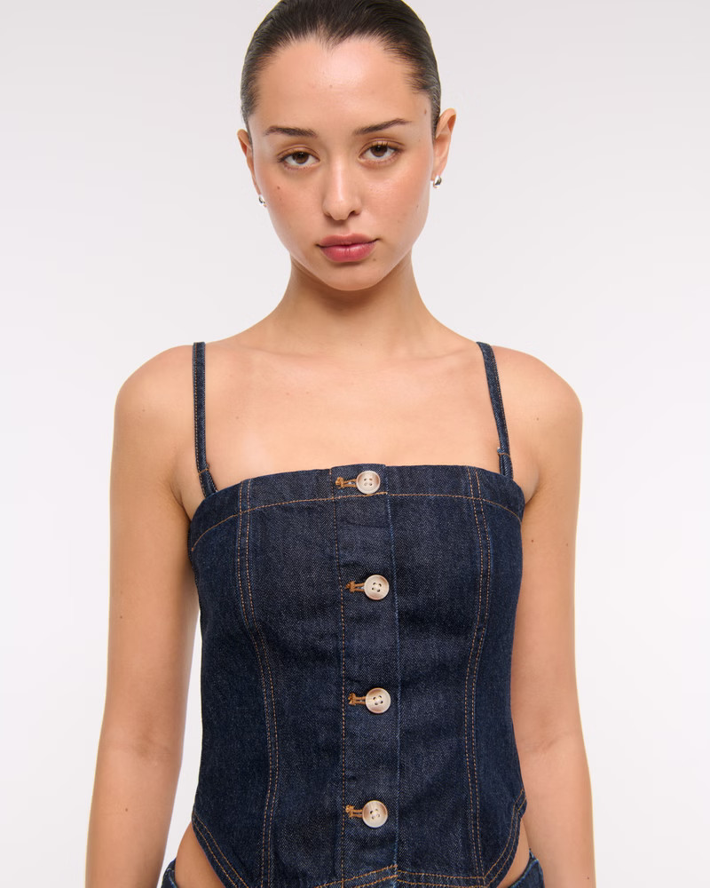 Women's Strapless Denim Tube Top | Women's New Arrivals | Abercrombie.com | Abercrombie & Fitch (US)