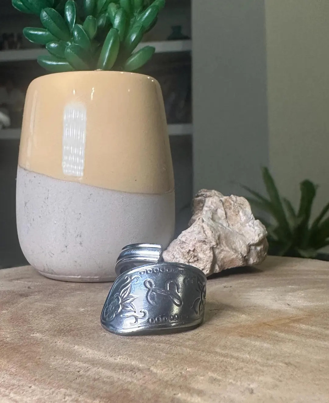 Unique Spoon Ring, Letter L Size 9 - Etsy Sweden | Etsy (US)