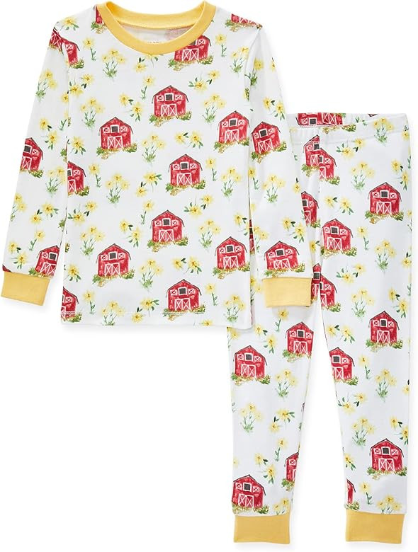 Amazon.com: Burt's Bees Baby baby girls Pajamas, Tee and Pant 2-piece Pj Set, 100% Organic Cotton... | Amazon (US)