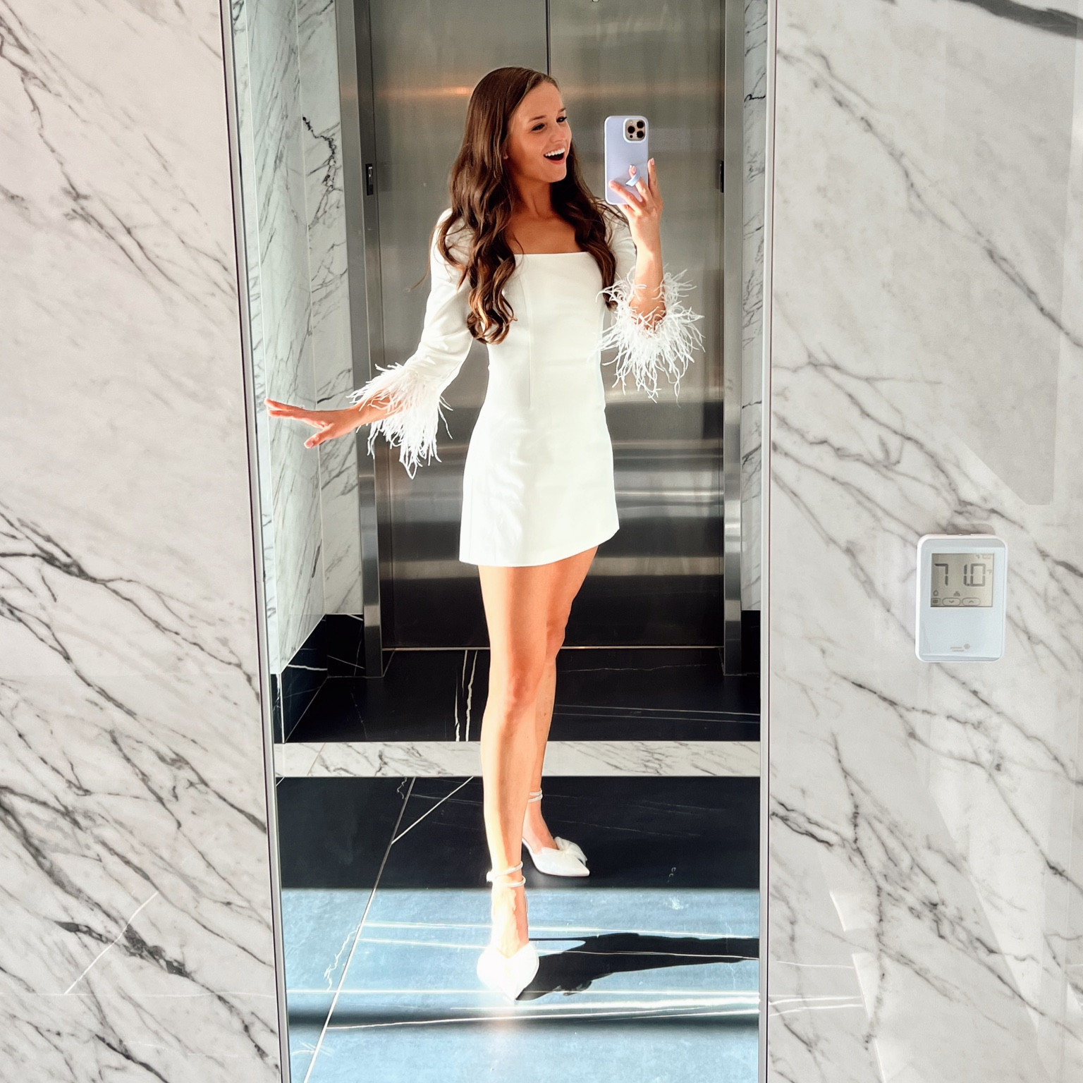 city chic engagement photos ✨📸🤌🏼 
wearing size 4 in the dress, I’m 5’-9” and it was good length on me. Wearing my tried and true amazon thong under. Shoes TTS and give jimmy Choo vibes but under $40 💃🏻 

#LTKSeasonal #LTKfindsunder100 #LTKwedding
