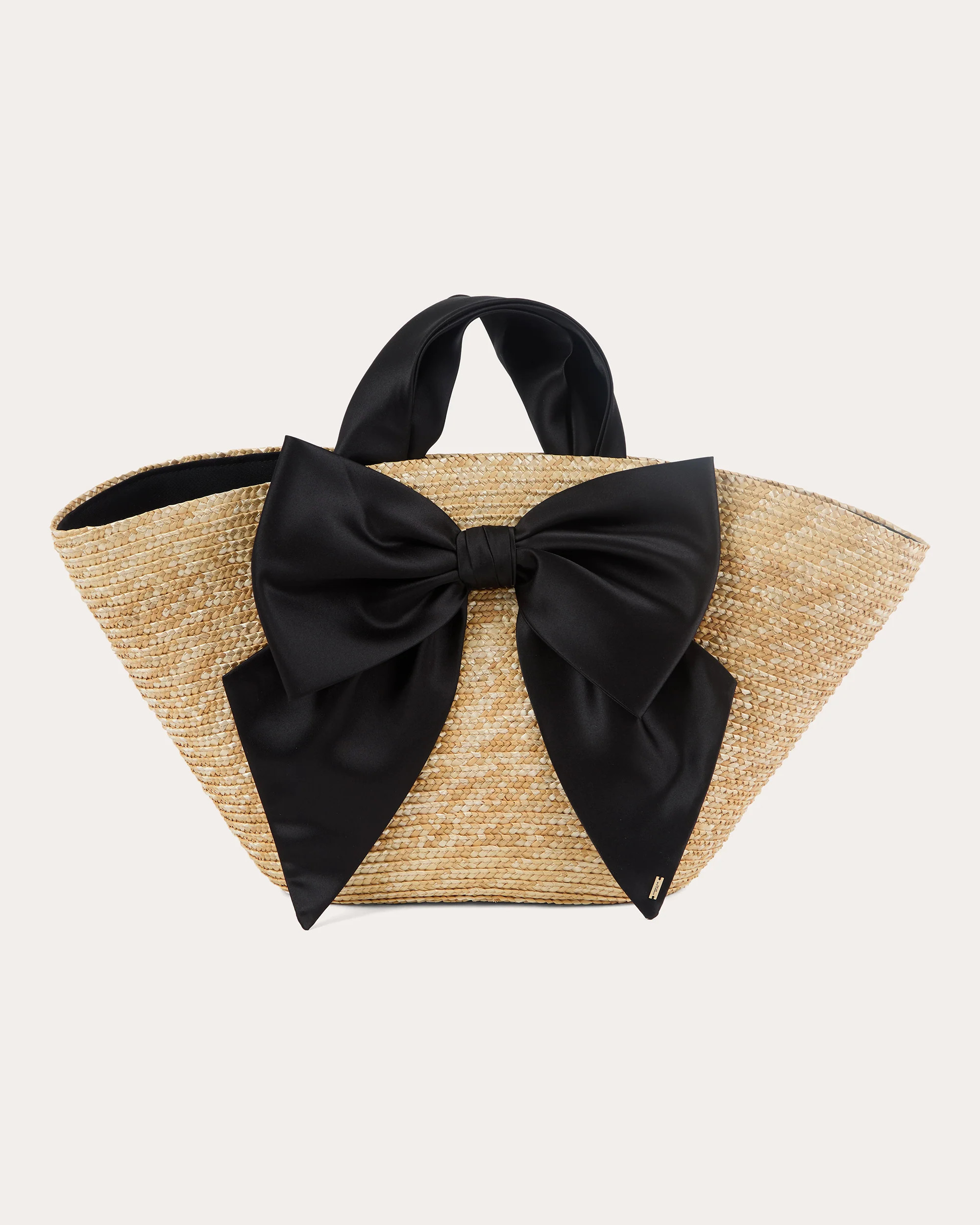 Eugenia Kim Women's Carlotta Bow-Embellished Satin and Straw Tote in Natural Polyester | Olivela