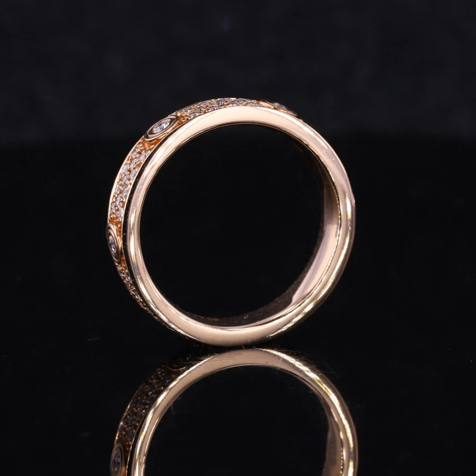 14k 18k white Yellow Rose Gold Wedding Band, wedding band Unique Full Eternity Wedding Band, Mois... | Etsy (US)