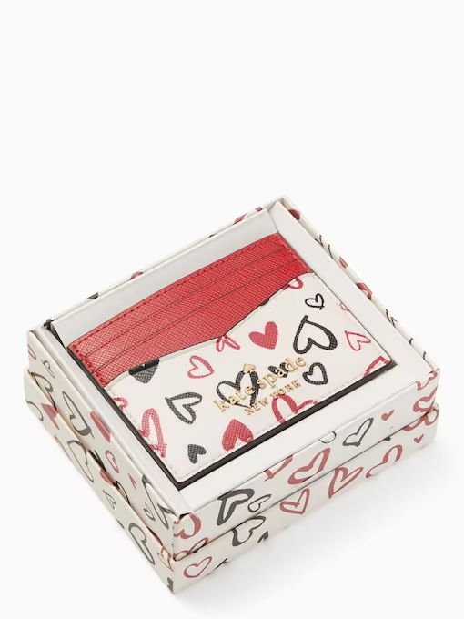 Staci Boxed Small Heart Card Holder | Kate Spade Outlet