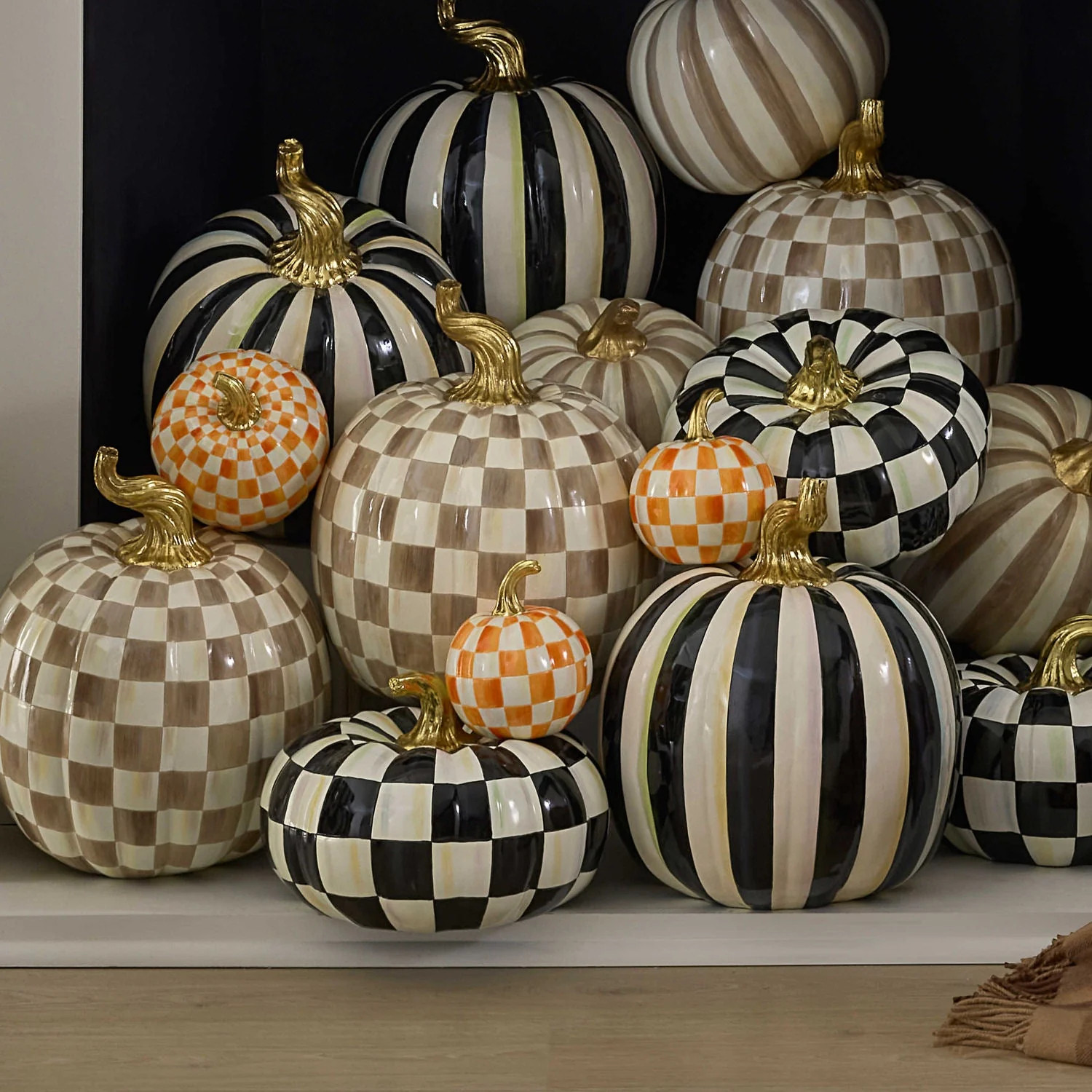The MacKenzie-Childs decorative pumpkins are the kind of fall decor you bring out year after year. The signature check patterns, glossy finish, and gold stem instantly add that whimsical, collected designer look to a mantel, entryway, coffee table, kitchen, or fall tablescape. Shop MacKenzie-Childs pumpkins for elevated fall decorating, Halloween decor, Thanksgiving tablescapes, and a statement seasonal home.

#LTKHome #LTKSeasonal #LTKFinds #MacKenzieChilds #MacKenzieChildsPumpkin #CourtlyCheck #FallDecor #FallHomeDecor #FallDecorating #PumpkinDecor #DecorativePumpkins #DesignerFallDecor #LuxuryFallDecor #HalloweenDecor #ThanksgivingDecor #AutumnDecor #FallHome #FallAesthetic #MantelDecor #CoffeeTableDecor #EntrywayDecor #Tablescape #FallTablescape #SeasonalDecor #DesignerHome #HomeDecor #HomeInspiration #CollectedHome #LuxuryHomeDecor #Fall2026 

 #LTKSeasonal #LTKHome