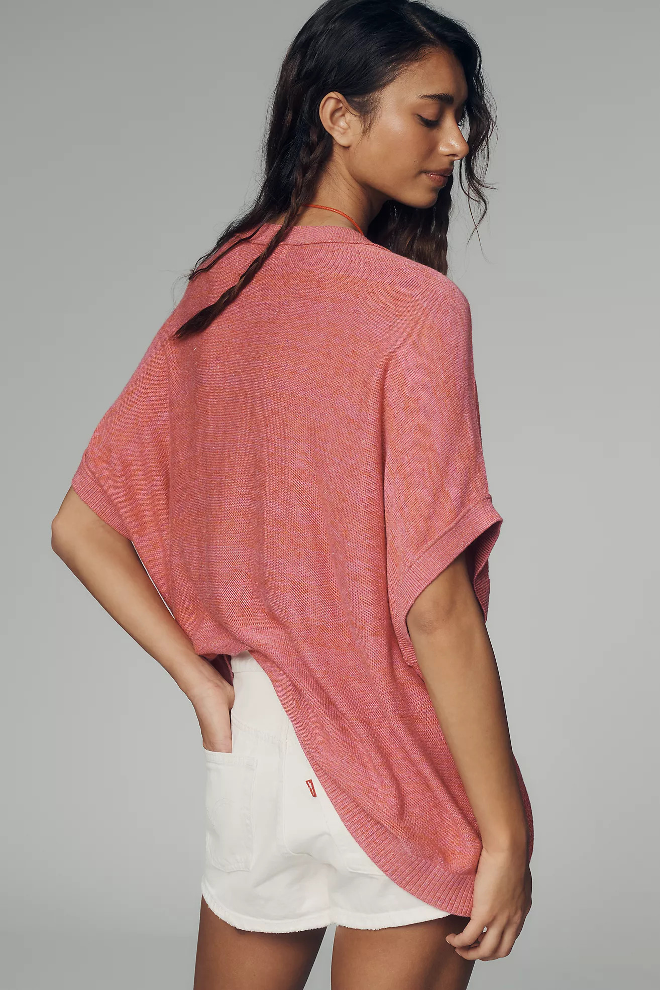 Pilcro Crew-Neck Oversized Sweater Tee | Anthropologie (US)