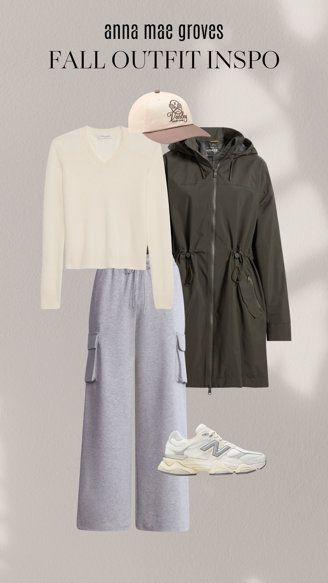 Casual fall outfit inspo! A neutral v neck sweater is a wardrobe essential for fall and winter! So easy to layer and style so many different ways! This outfit would be perfect for dropping off the kids, running errands, grabbing coffee with a friend or as an airport outfit! 

#LTKActive #LTKTravel #LTKMidsize