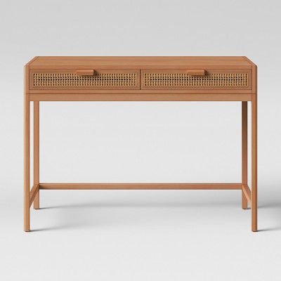 Minsmere Caned Writing Desk Natural Brown - Opalhouse™ | Target
