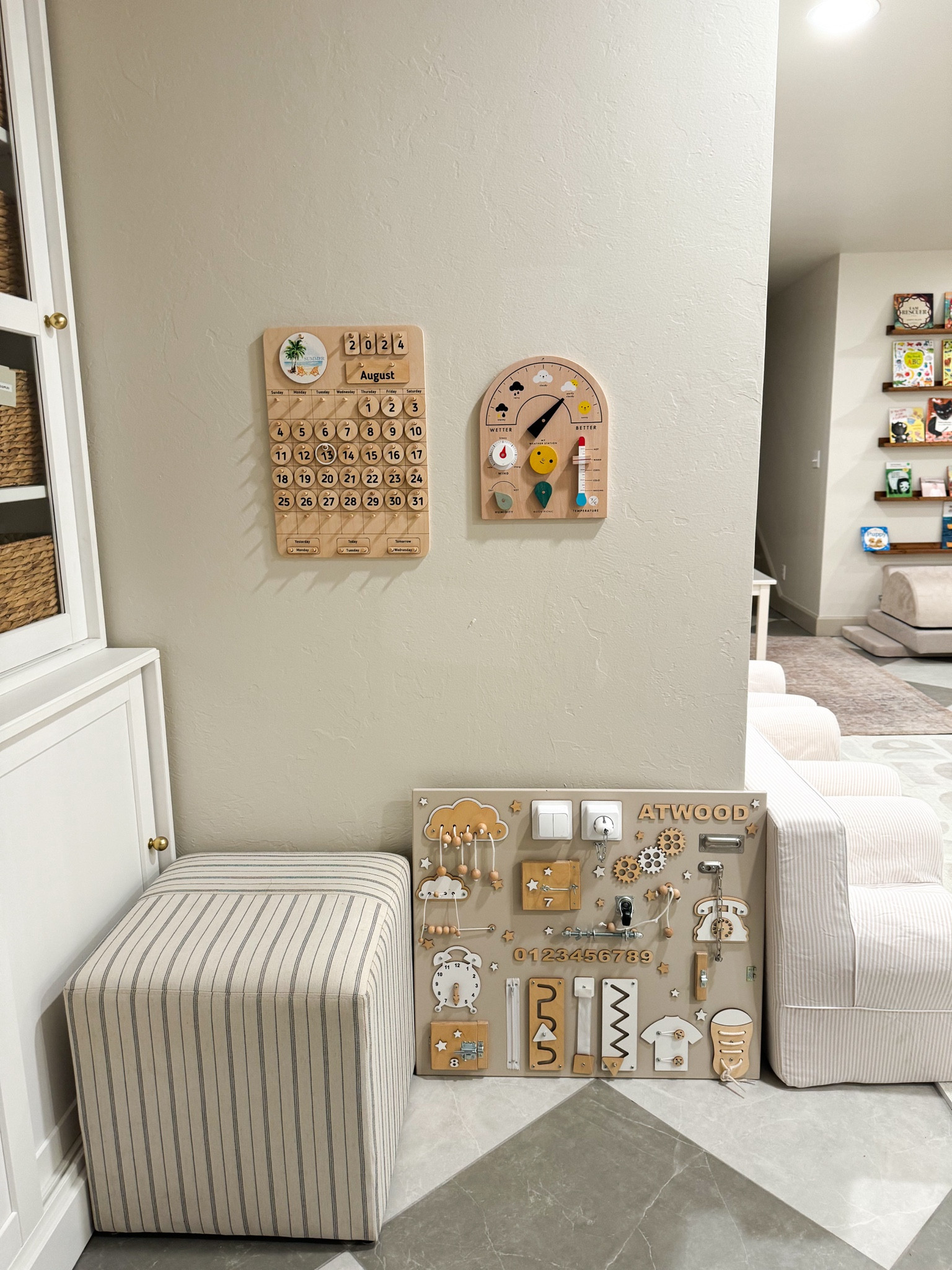 Play Room Busy Board, Weather & Calandar 

#LTKSaleAlert #LTKBacktoSchool #LTKHome