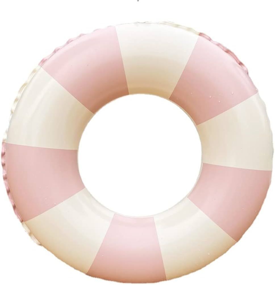 Medium Swim Ring for Kids Adults,25 Inch Classic Striped Pool Inner Tubes,Inflatable Pool Floats,... | Amazon (US)