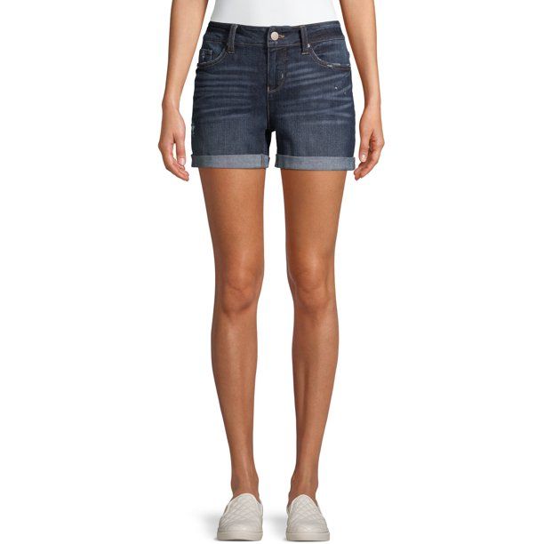 Women's Mid Rise Denim Shorts | Walmart (US)