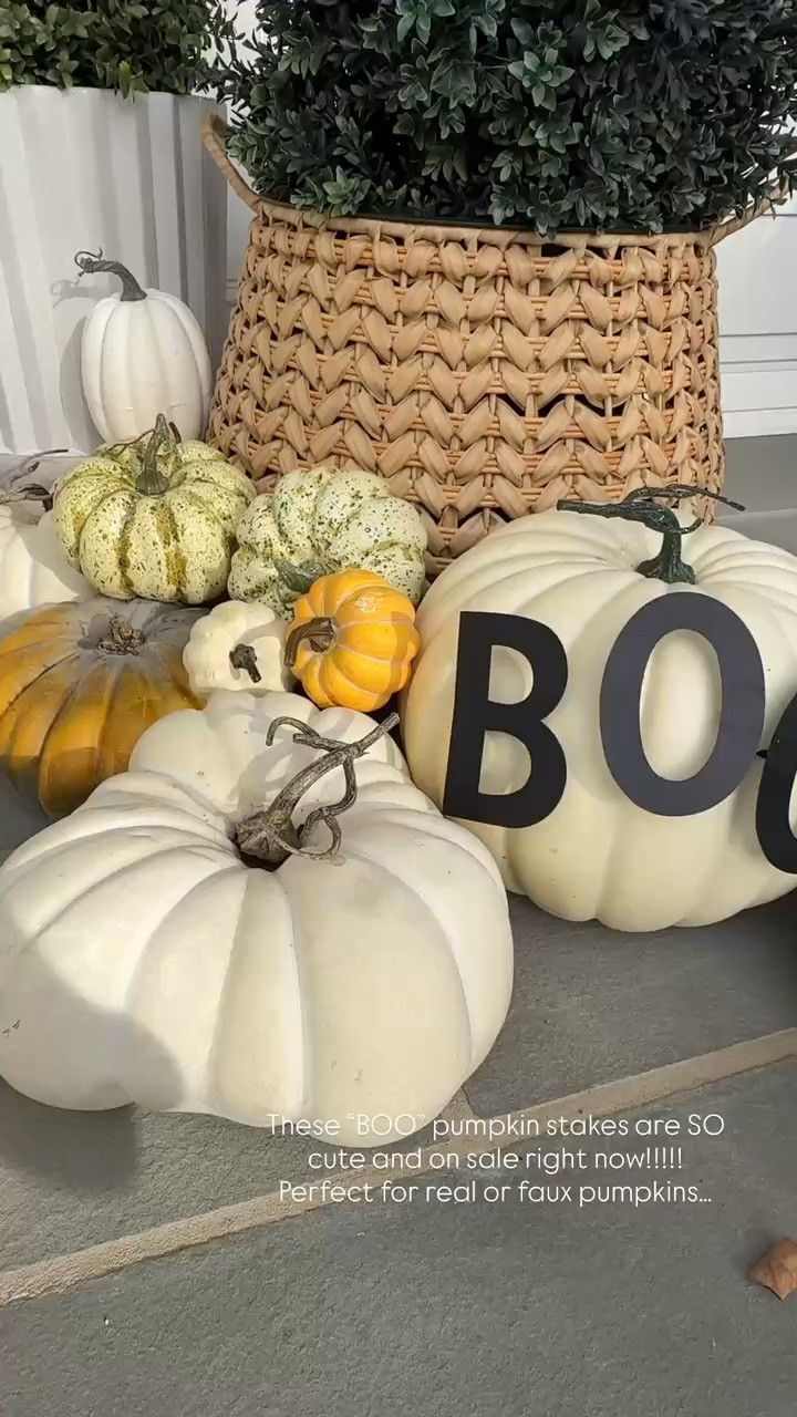 These “Boo” pumpkin stakes are such a fun fall porch detail. I love how they add a playful touch for Halloween while still keeping your outdoor decor feeling classic and seasonal.

Boo pumpkin stakes, Halloween porch decor, fall front porch, pumpkin decorations, outdoor Halloween decor, fall yard decor, seasonal home decor, Halloween decorating ideas, autumn porch ideas, front door decor, festive fall accents, girlonthehudson

#LTKSeasonal #LTKHome #LTKdayinmylife