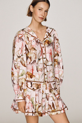 Equestrian 100% Cotton Light Mini Dress | Anthropologie (US)