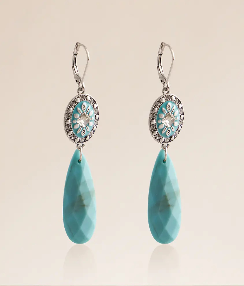 Statement Turquoise Drop Earring | Buckle