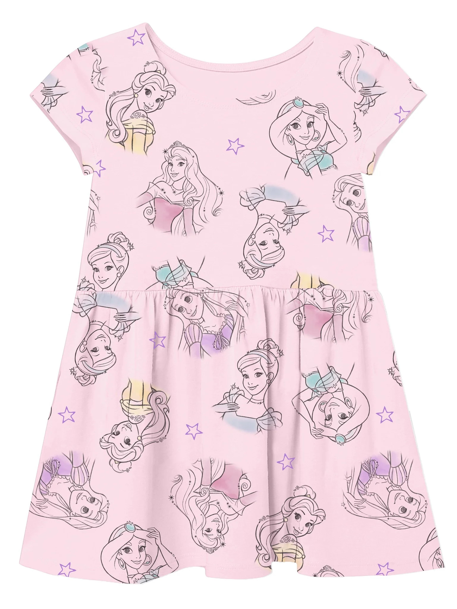 Disney Princess Head Shots Casual Dress (Toddler Girls & Little Girls) | Walmart (US)