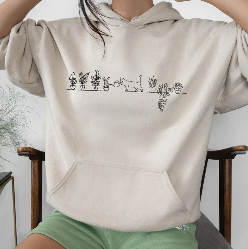 Cat Watering Plants Shirt Plant Lady Succulent Plants T | Etsy | Etsy (US)