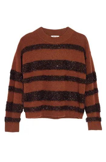 Women's Madewell Tinsel Stripe Sweater | Nordstrom