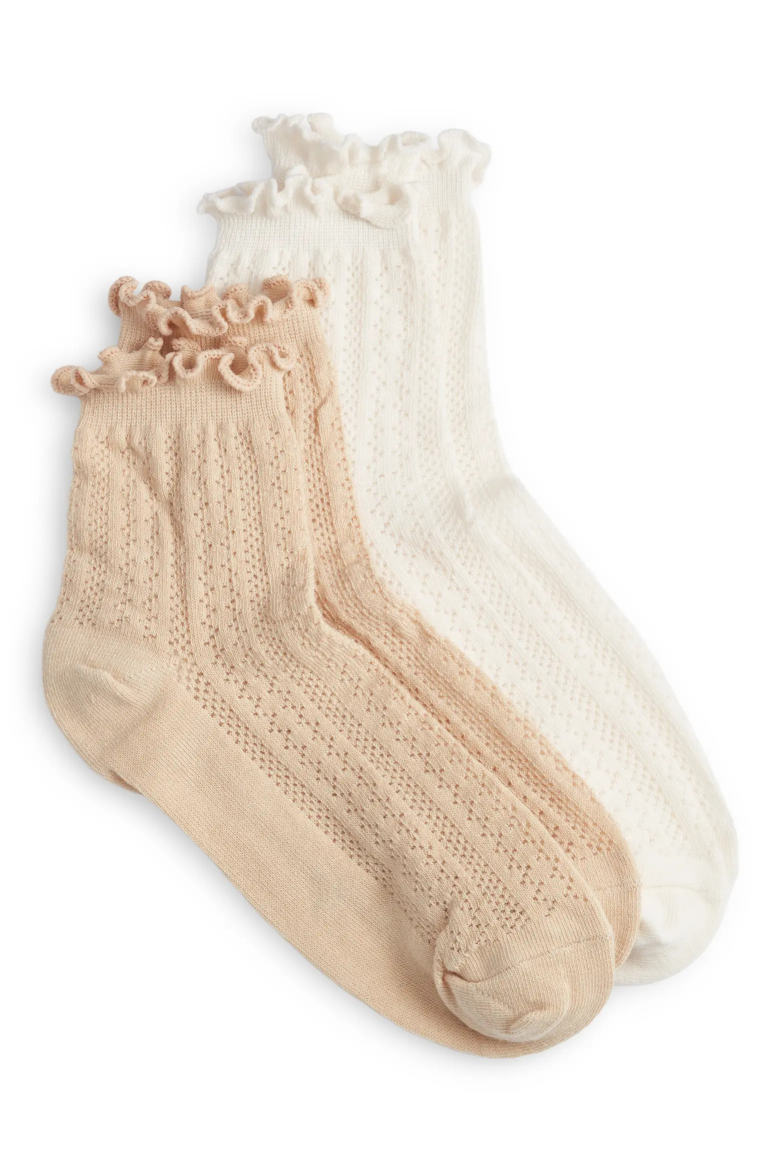 Assorted 2-Pack Pointelle Stripe Socks (Women) | Nordstrom | Nordstrom